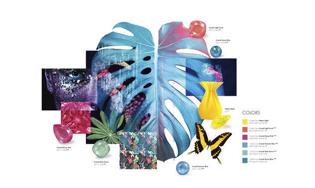 <h2>SPELL BOUND</h2>
<p>A medida que el sol trasciende la luna, una franja de color - ni oro ni plata, pero con un esplendor metálico reflectante - encierra la Tierra. Esta experiencia sublime y etérea ha dado lugar a la consideración de la luz y la oscuridad no sólo dentro del diseño, sino también dentro de nuestra vida cotidiana.</p>